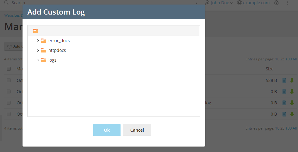 image add custom log