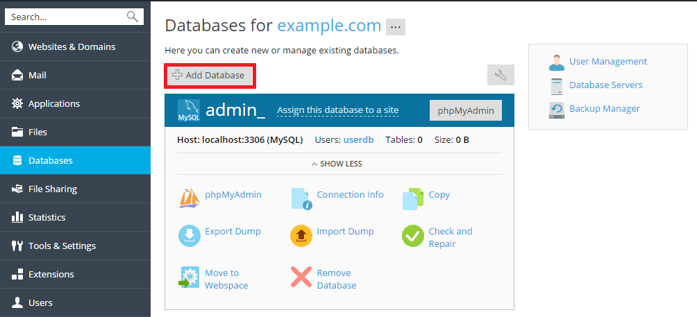 Plesk Tutorial | Plesk Onyx documentation