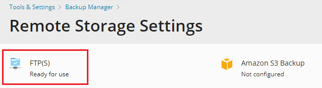 image ftps storage