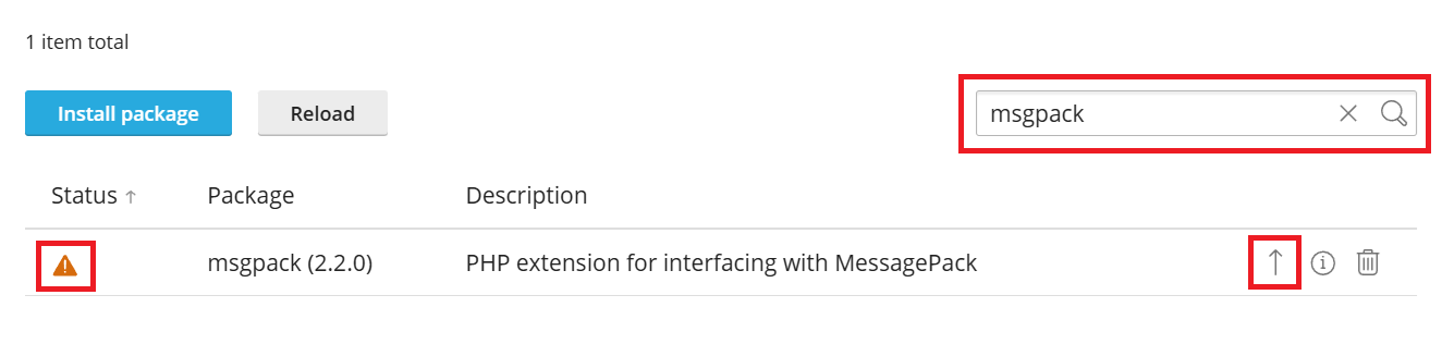 image outdated extension