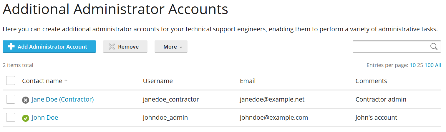 image additional admin accounts