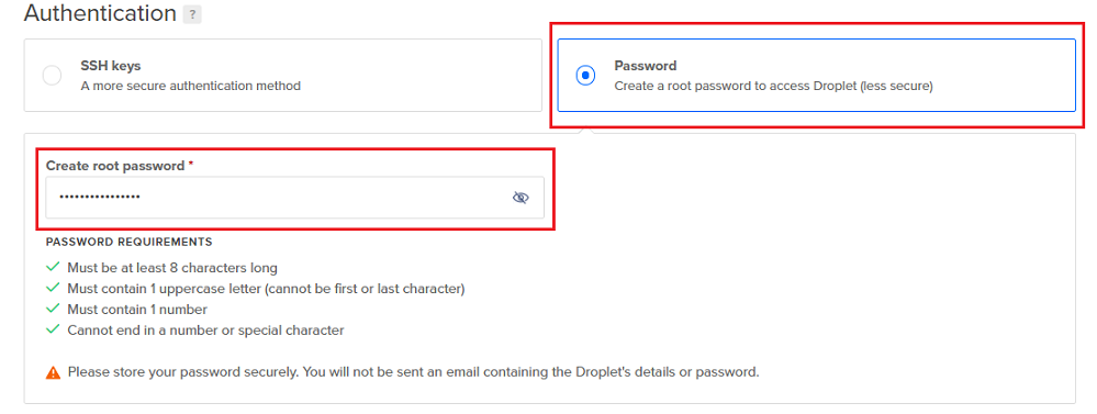 image ssh password screen