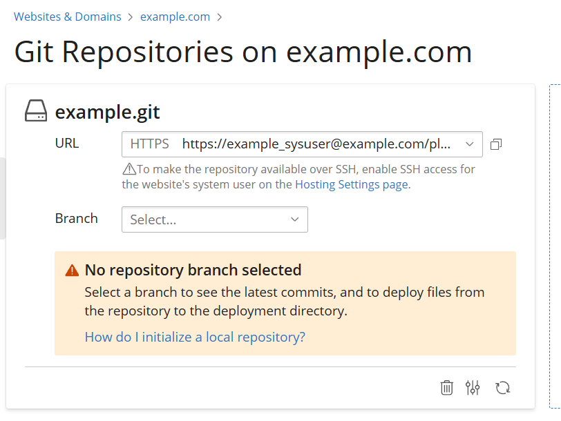 image local repository not initiated
